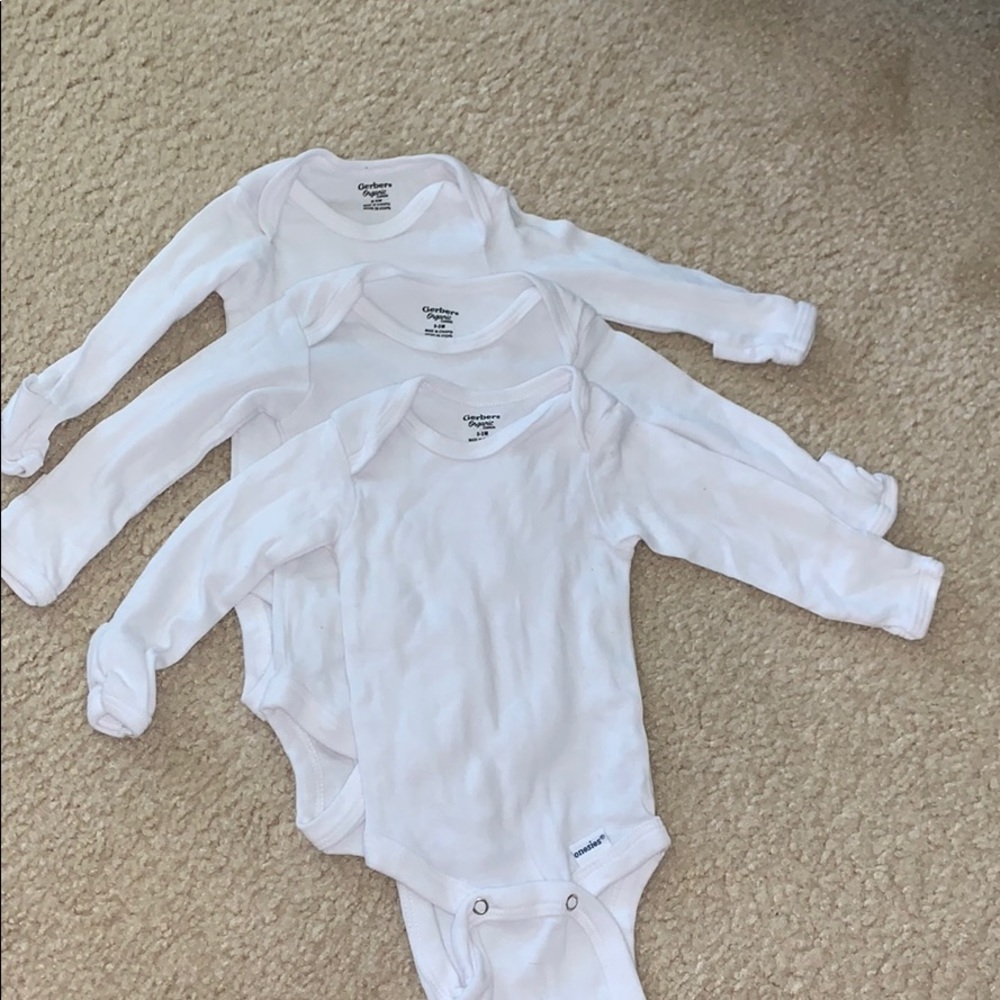 Gerber Organic Cotton Baby onesies